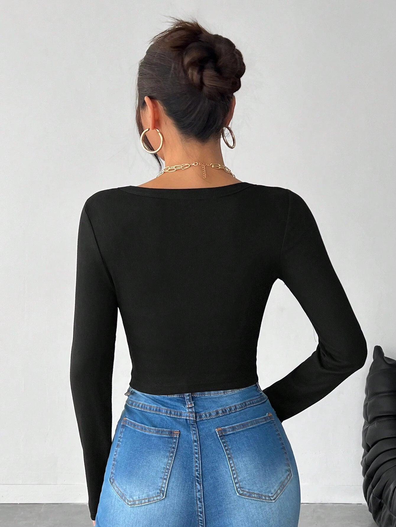 Square Neck Crop Tee