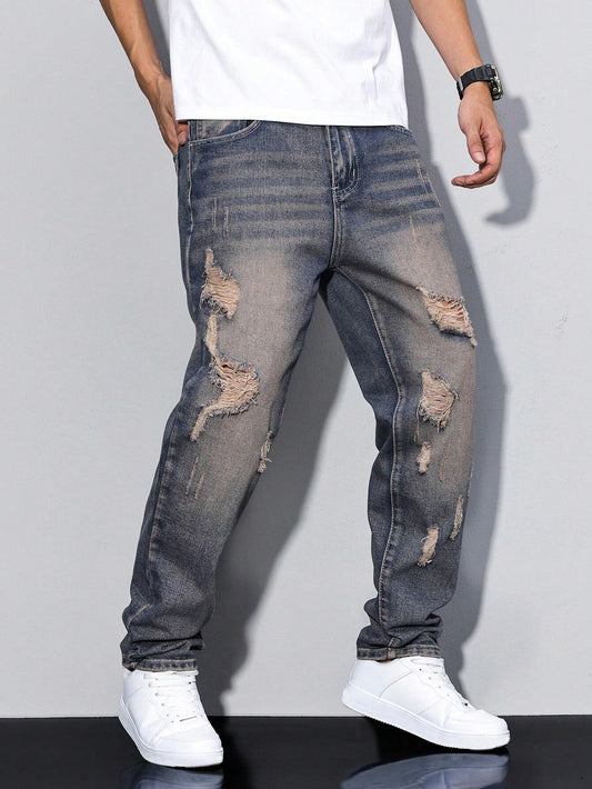 Men's distressed jeans