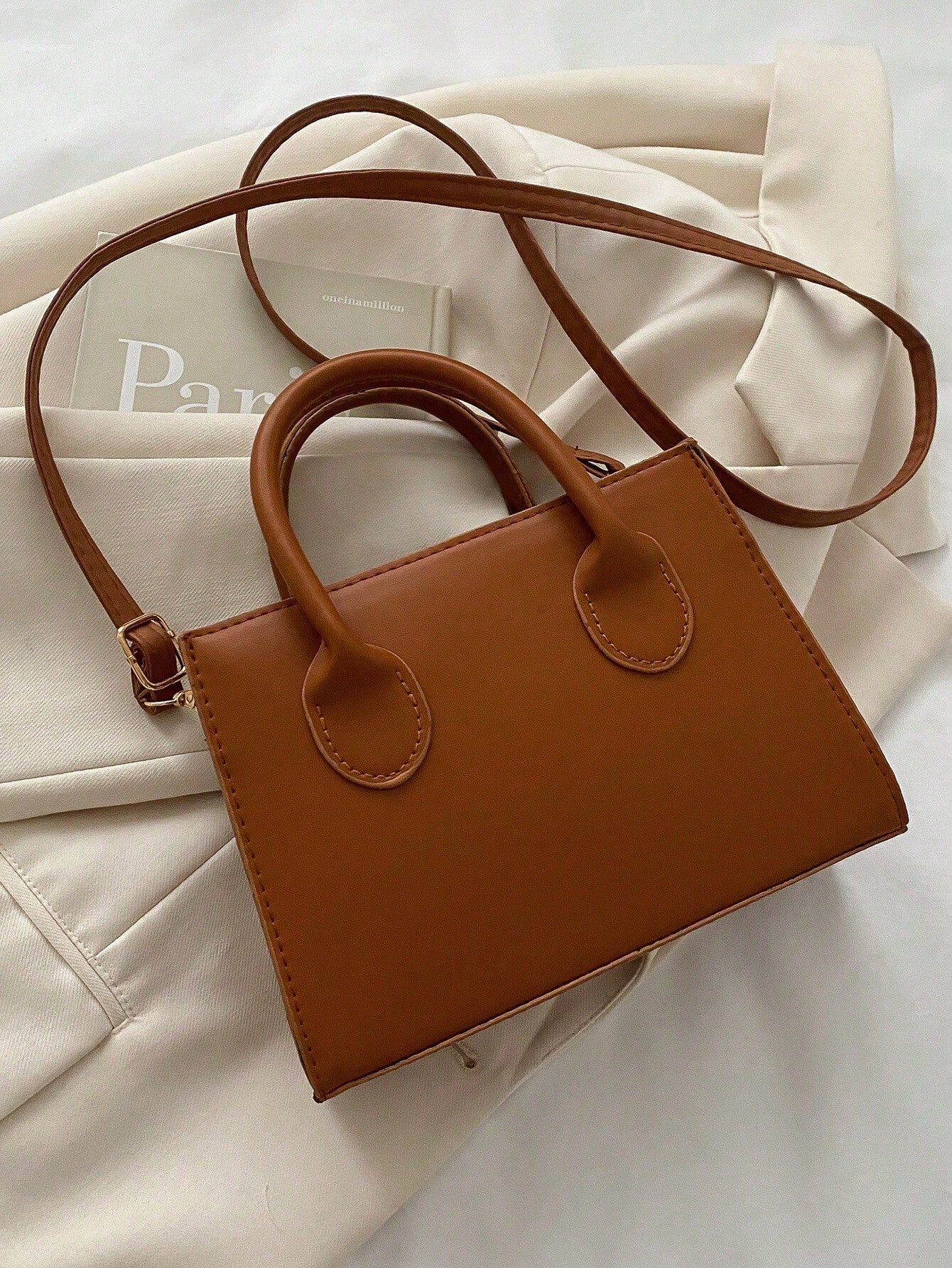Double Handle Square Bag