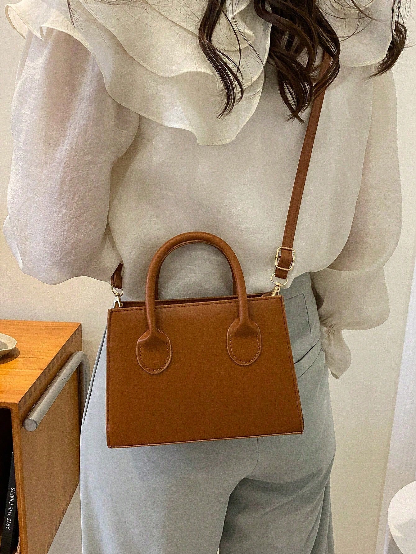 Double Handle Square Bag
