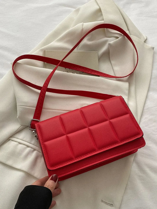 Minimalist Mini Checkered Shoulder Bag