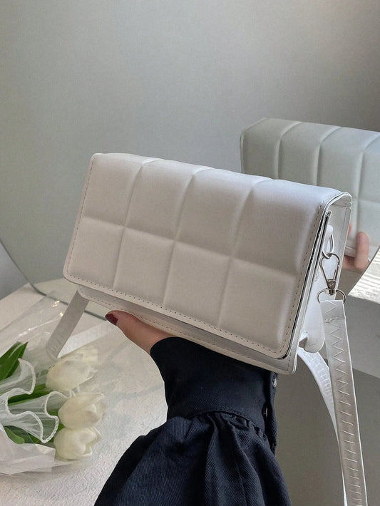 Minimalist Mini Checkered Shoulder Bag