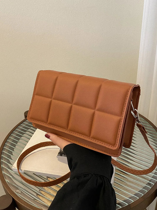 Minimalist Mini Checkered Shoulder Bag