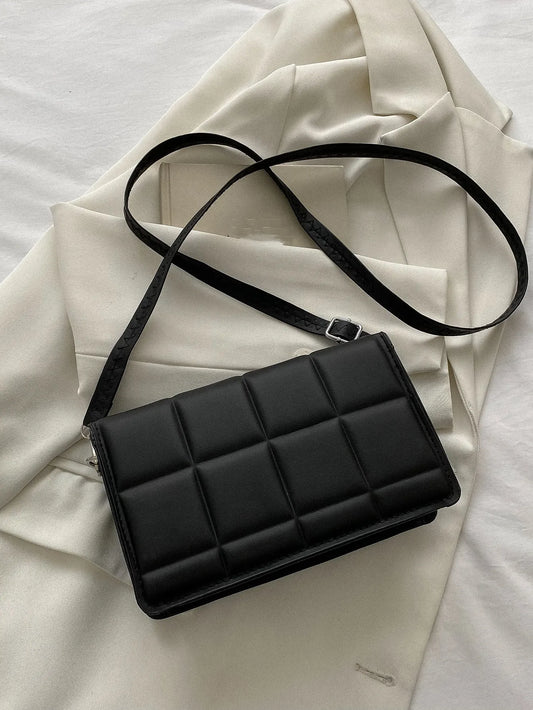 Minimalist Mini Checkered Shoulder Bag