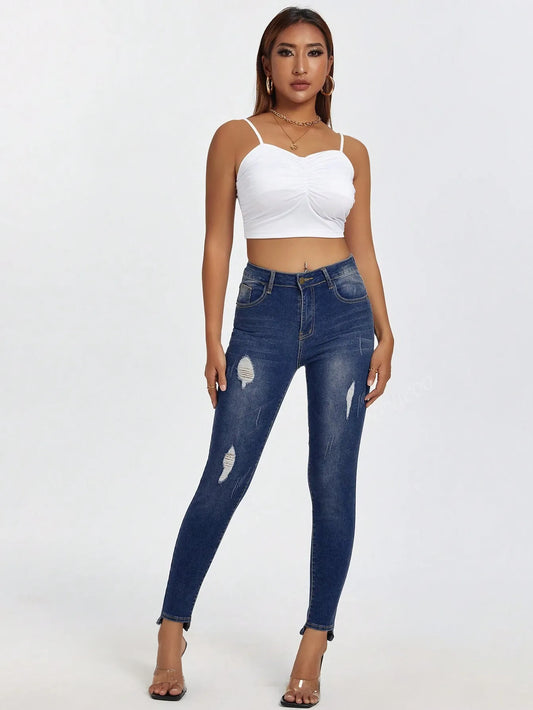 Low Cut Lady Denim Pants