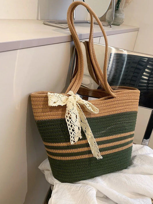 Medium Straw Tote Bag