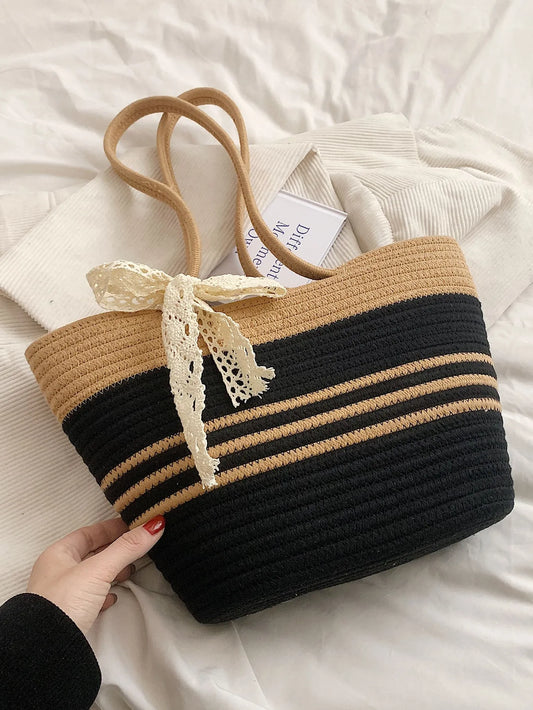 Medium Straw Tote Bag