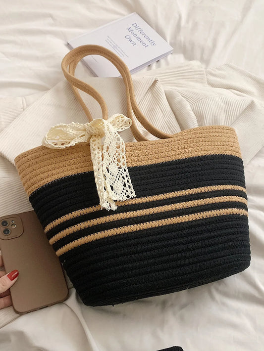 Medium Straw Tote Bag