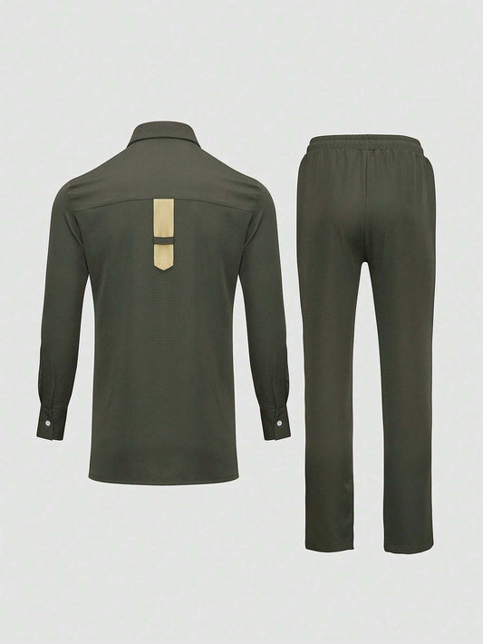 Men Casual Shirt And Trouser Set
