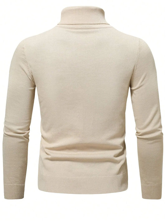Men Solid Turtleneck Sweater