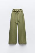 Belted Wide Leg Pants
