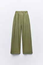 Belted Wide Leg Pants