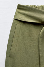 Belted Wide Leg Pants