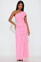 Ruched Slit Fitted Sheath Cocktail Dress