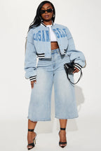 LA Denim Bomber Jacket