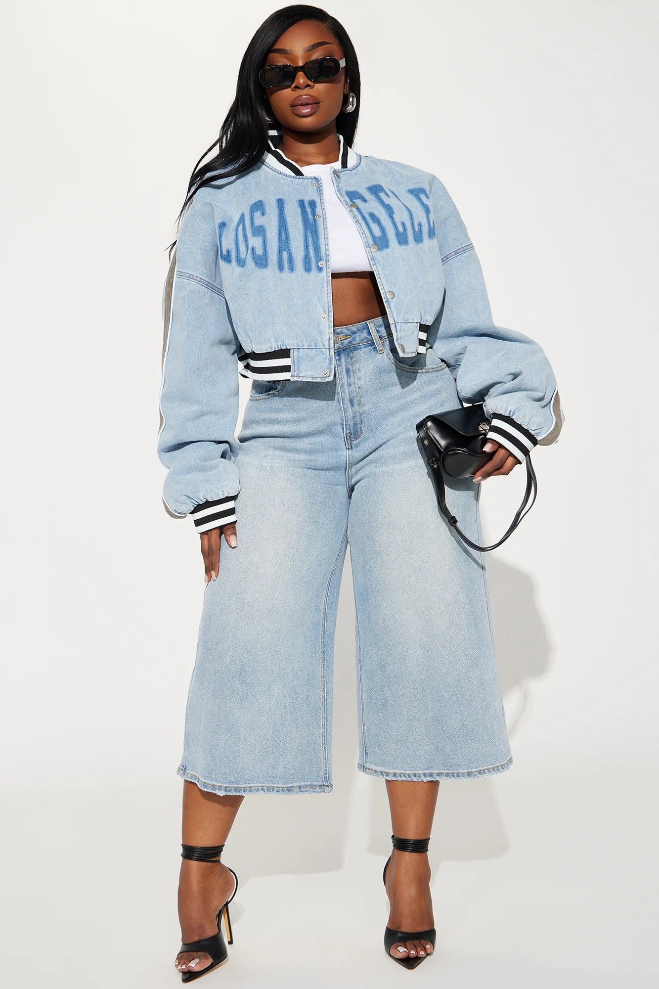 LA Denim Bomber Jacket