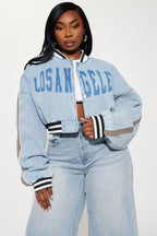 LA Denim Bomber Jacket