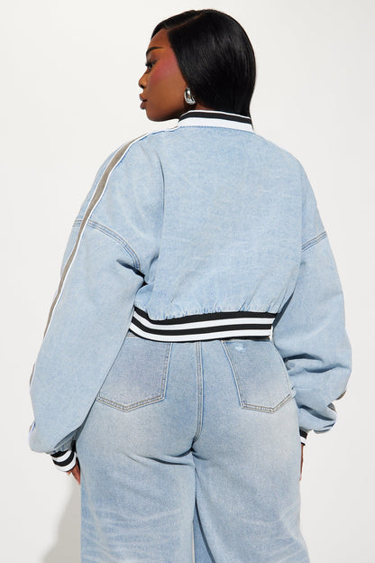 LA Denim Bomber Jacket