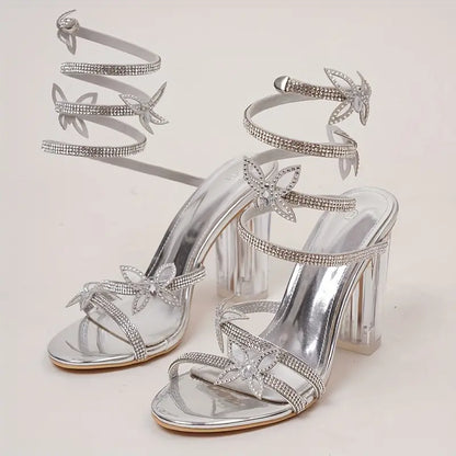 Crystal Embellished Sandals