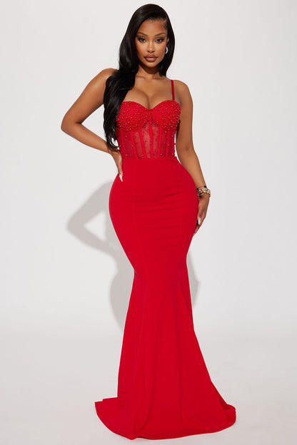 Elegant Embellished Gown Dress