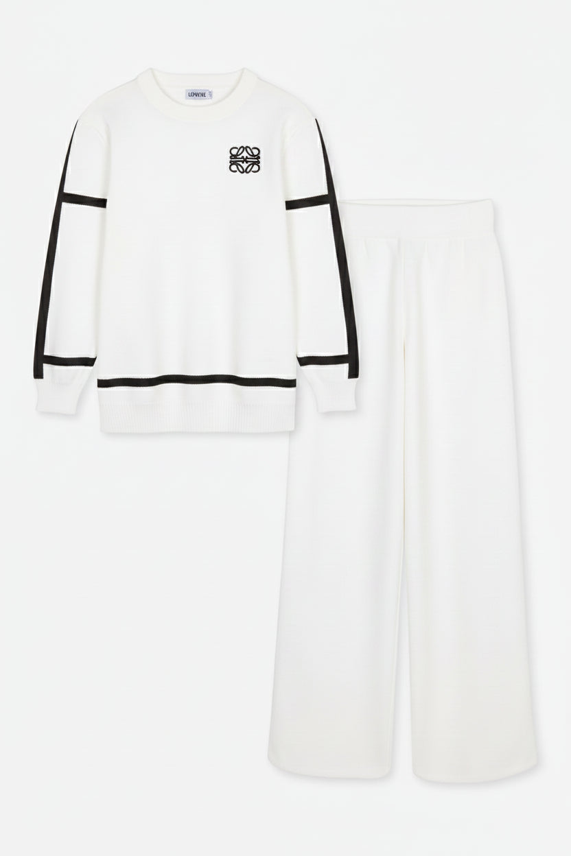 white set with white accents on a white background