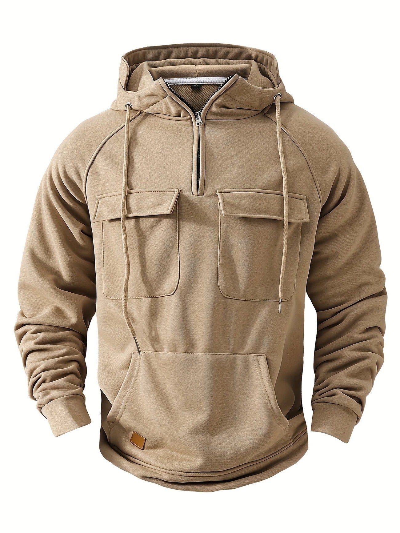Half-Zip Cargo Sweatshirt