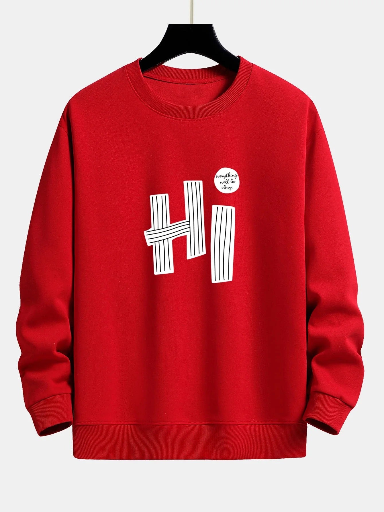 Hi Graphic Knit Sweatshirt
