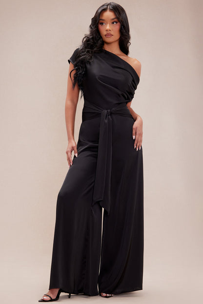 Satin Wide Leg Jumpsuit