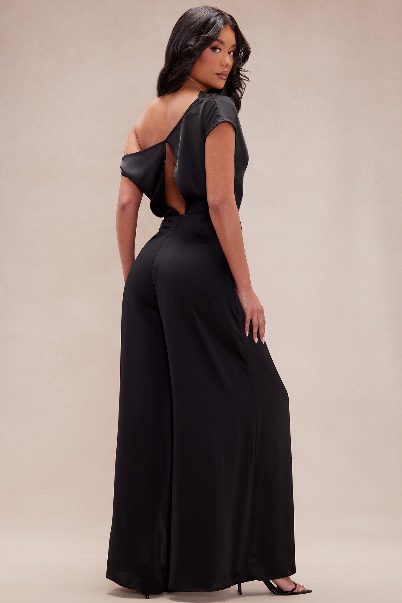 Satin Wide Leg Jumpsuit
