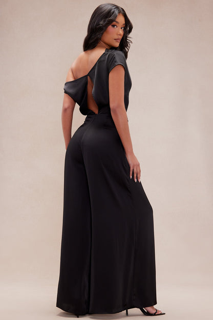 Satin Wide Leg Jumpsuit