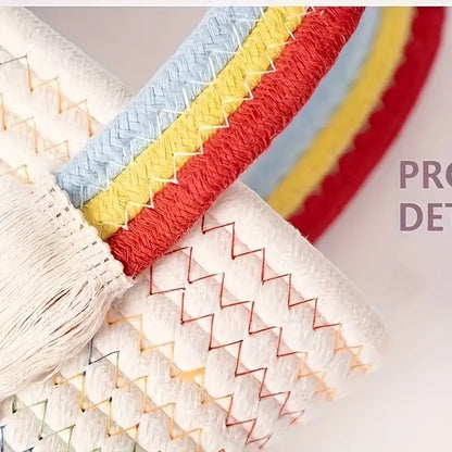 Rainbow Handle Tote Bag