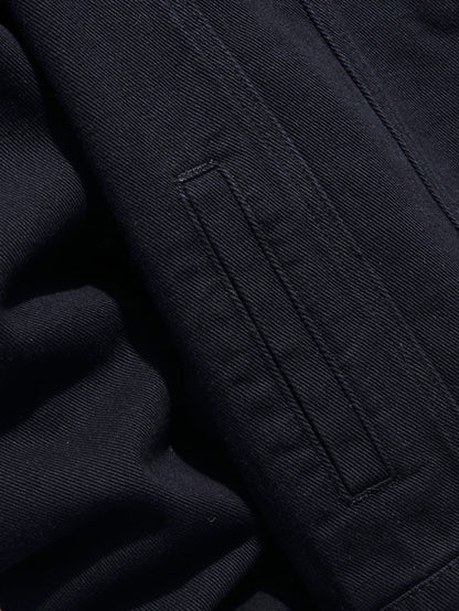 Button Front Solid Denim Jacket