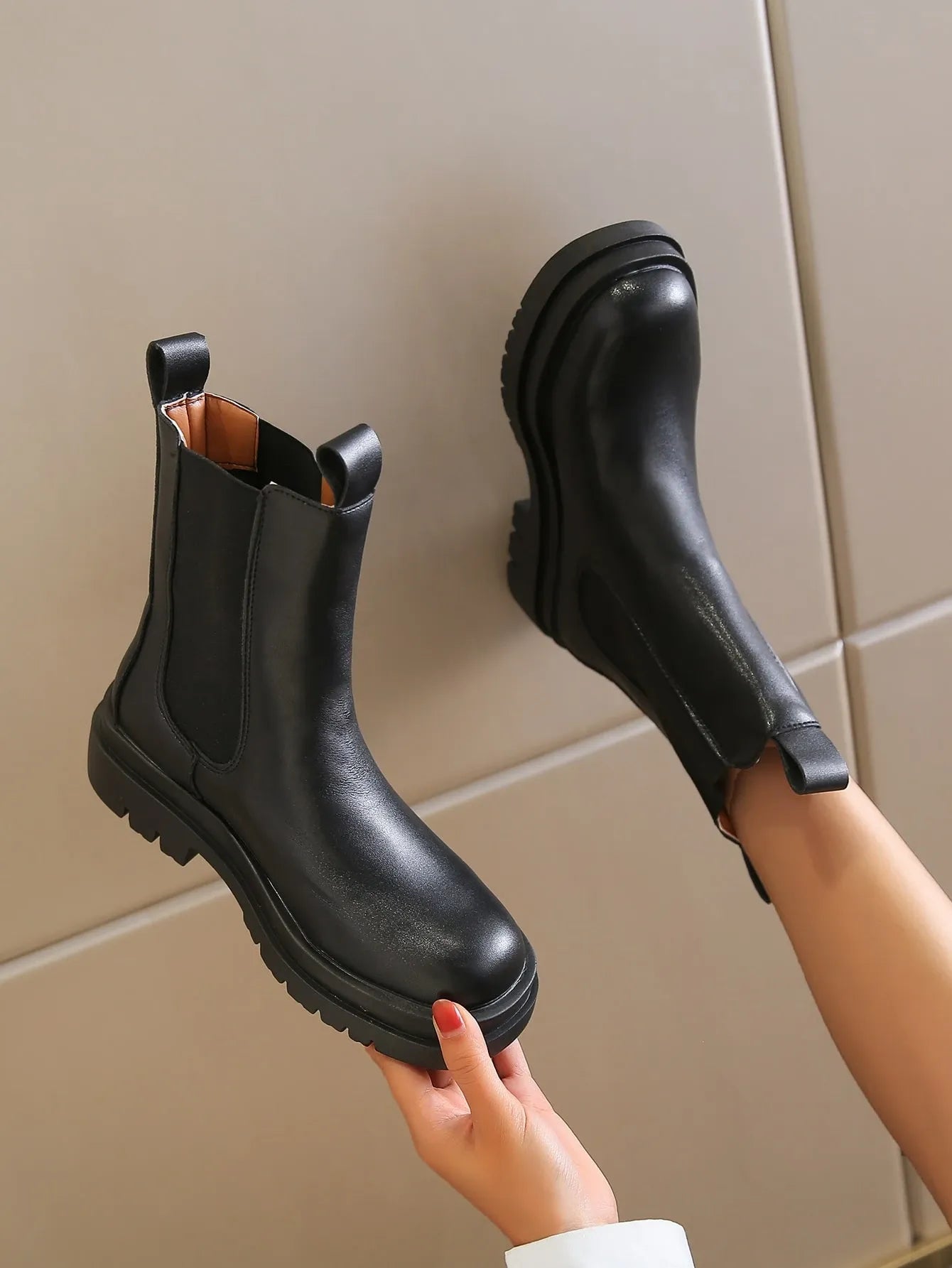 Minimalist Chunky Boots