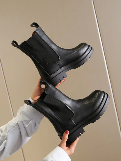 Minimalist Chunky Boots