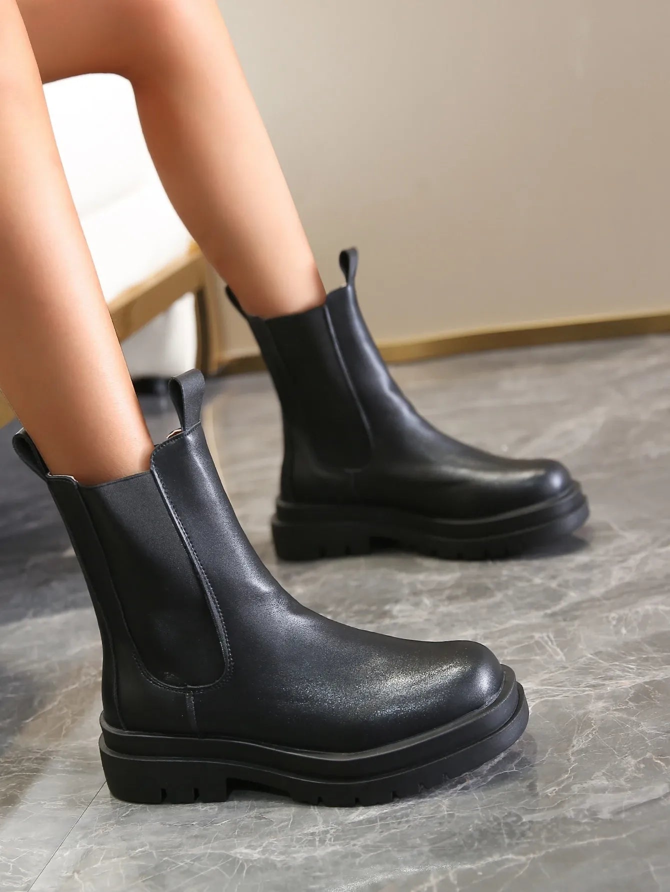 Minimalist Chunky Boots