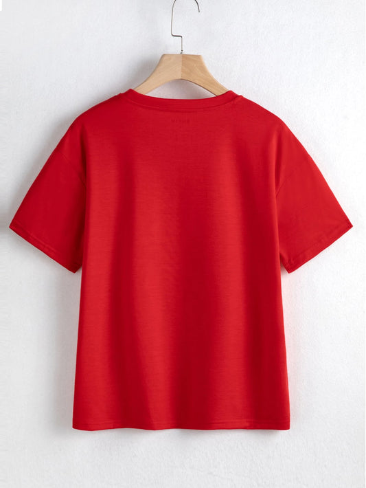 Rare Round Neck Knitted Casual Short-Sleeve T-Shirt