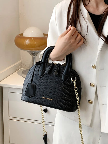 Crocodile Shoulder Strap and Handle bag