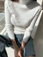 Ribbed Knit Turtleneck