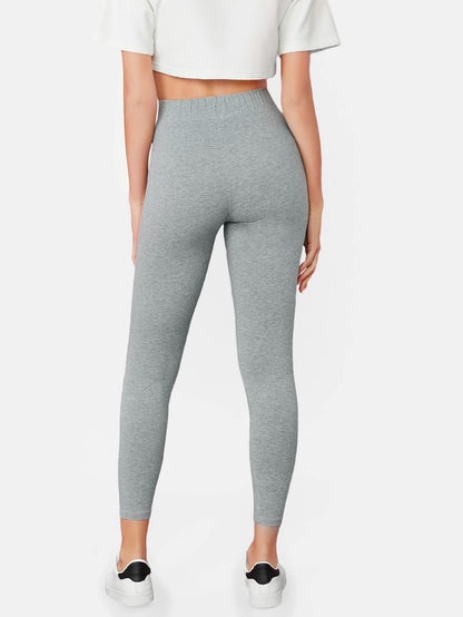 Gray Heather Cropped Leggings