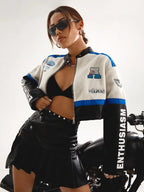 Graphic Crop Jacket