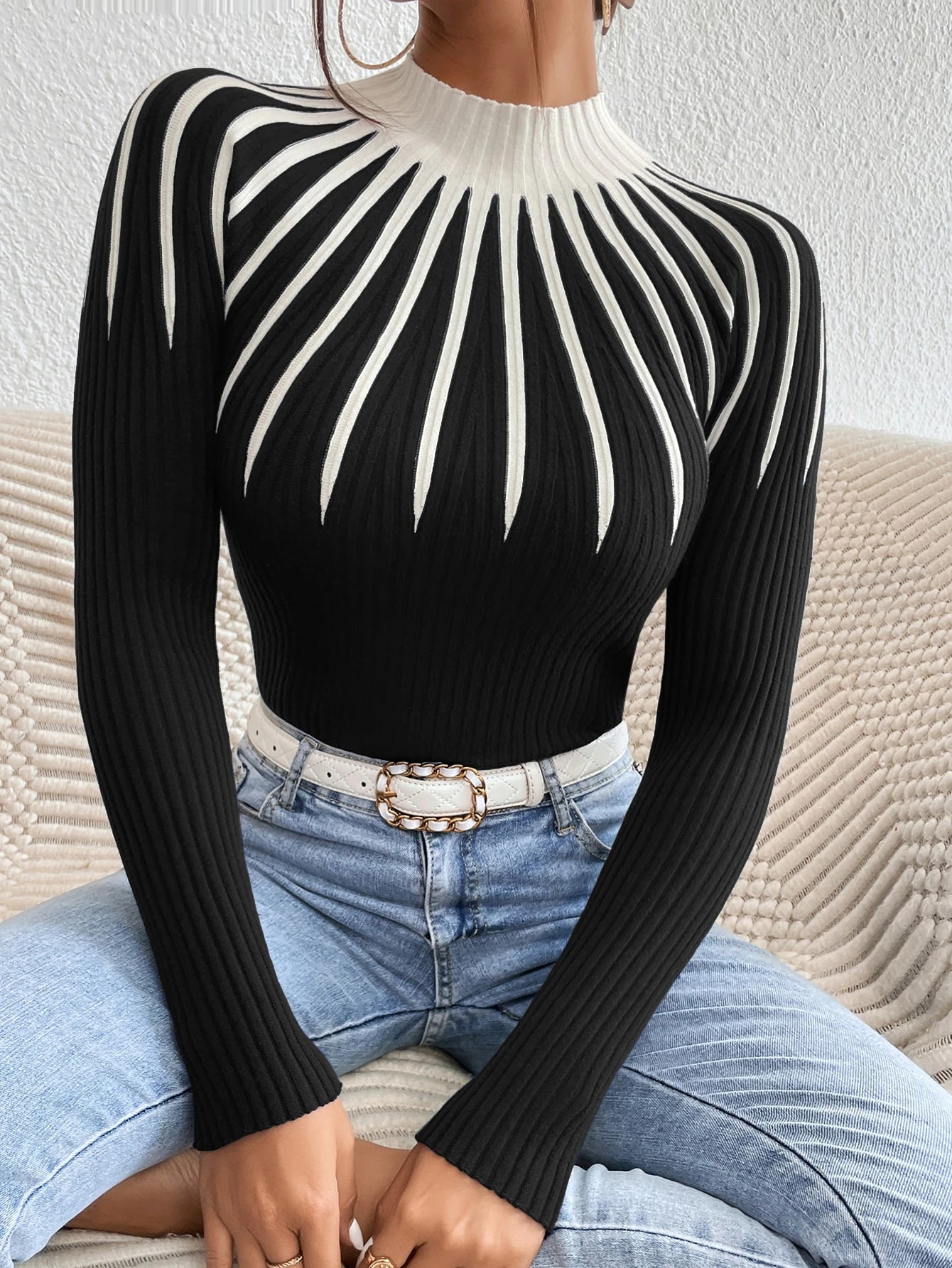 Slim Fit Knitted Sweater