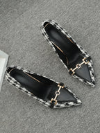 Pyramid Heeled Court Pumps
