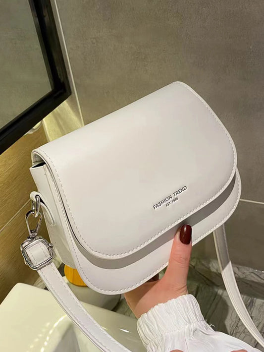 Simple Half-Circle Saddle Crossbody Bag