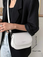 Simple Half-Circle Saddle Crossbody Bag