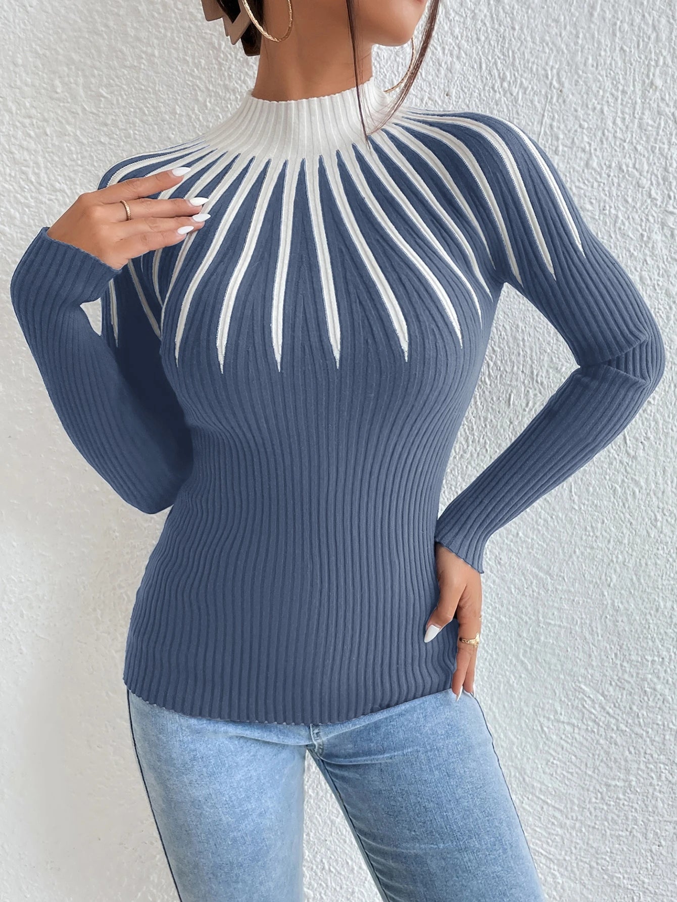 Slim Fit Knit Sweater
