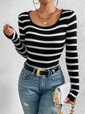 Striped Round Neck Sweater