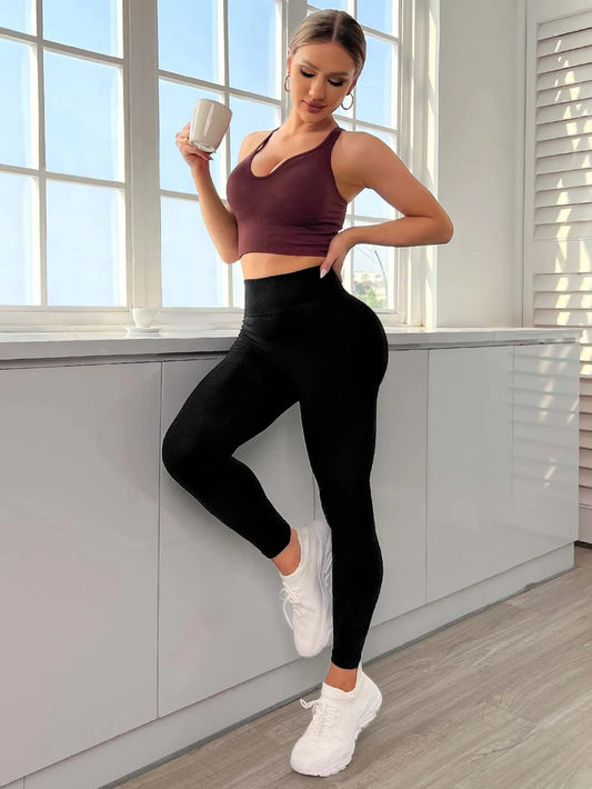 Wide-waisted leggings