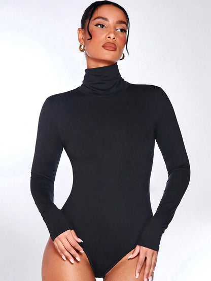 Mock Neck Long Sleeve Bodysuit