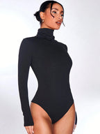 Mock Neck Long Sleeve Bodysuit