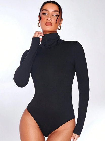 Mock Neck Long Sleeve Bodysuit